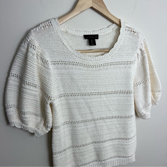 House of Harlow 1960 Knit Short Sleeve Blouse - Picture 5 of 11